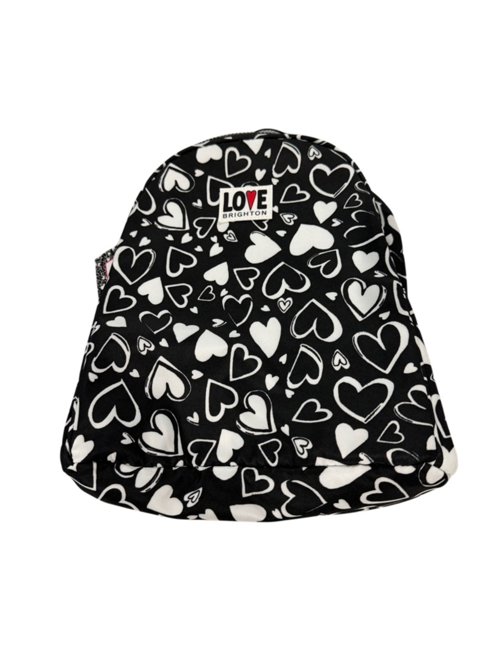 Brighton Black and White Heart Kids Backpack
